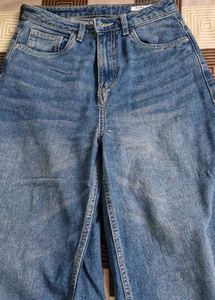 Wide Leg Denim Jeans