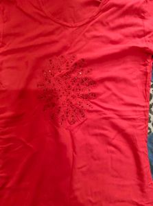 Red Casual Kurti