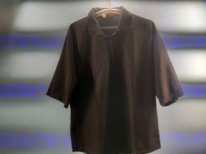 black polo shirt