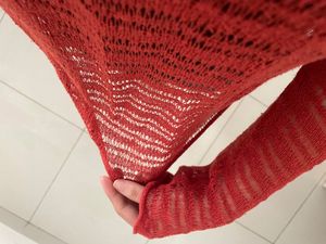 knitted see through pullover