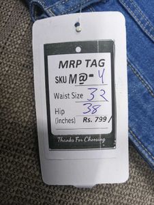 M@04 Size-32 Bootcut Denim Jeans