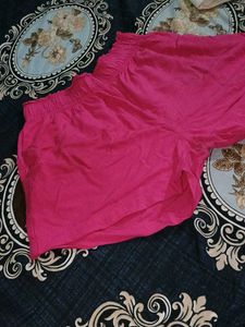 Pink Casual Shorts For Women