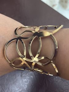 Gold Tone Cuff Bracelet