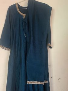 Anarkali Top Pent &amp; Dupatta Set No Use  New dress