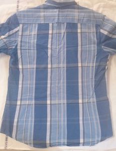 Classic Blue Cotton Shirt | Size 42