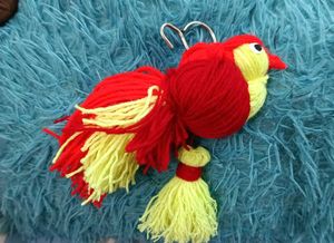 Yarn Bird Keychain Cute Keychai