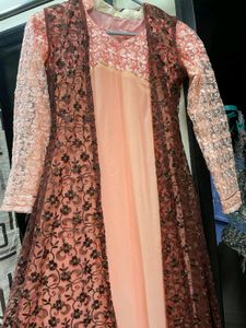 Chiffon Gown With Shrug