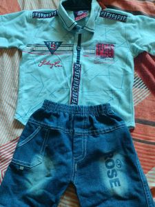 Kids Shirt And Jeans Trouser