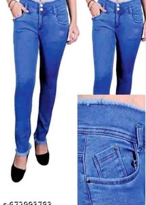 Stylish Dark Blue Denim Jeans