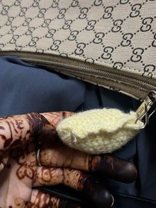 Crochet Dumpling Keychain