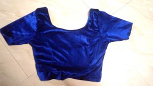 Blue Velvet Blouse (24 inch size)