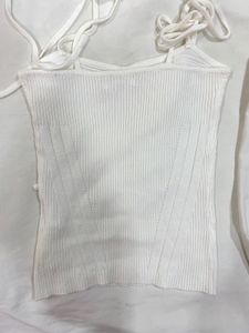 misguided tie up white top