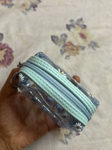 Daisy Print Clear Pouch