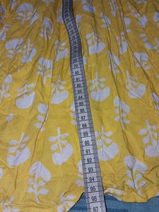 Yellow Floral Print Dress