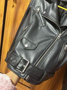Zara Black Faux Leather Moto Jacket