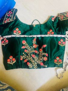 Green Pinkish Lehenga Set
