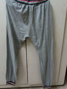 Pink Cropped Joggers And Grey Full Length Jogger
