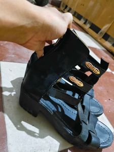 Black Gladiator Sandals