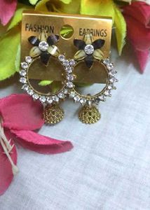 Floral Jhumka Earrings