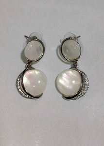Oval Shaped Elegant Earrings