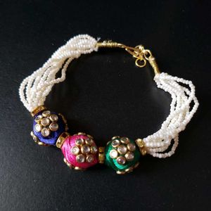 Colorful Beaded Bracelet Rakhi