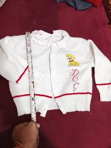 Cute White Baby Cardigan