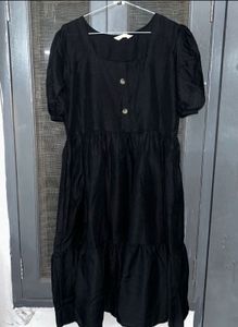 Cute Black Solid Frock ❤️