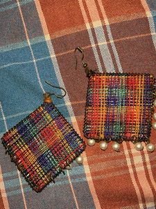 Handcrafted Fabric Earrings