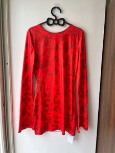 Red Floral Mini Dress