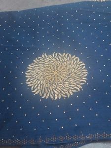 Elegant Navy Blue Saree