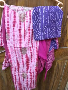 BrandNew BeautifulPink Tie-DyeEmbroidy KurtaOnly