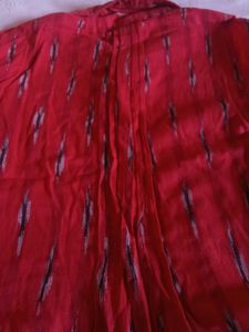 Red Sleeveless Casual Dress