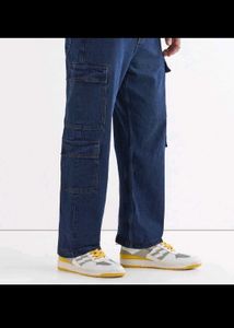 Denim Cargo Jeans