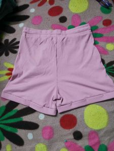 Solid Women Pink Shorts