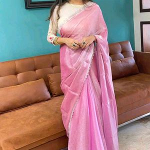 Elegant Pink zimmy chho saree