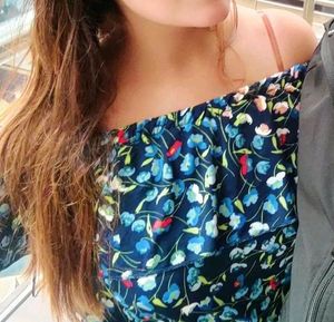 Beautiful Tan Kurti With Floral Summer Wear Top