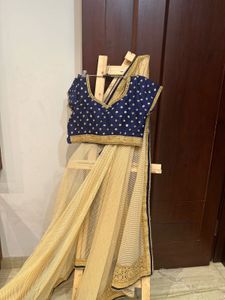 Hand Embroidered Blouse Saree