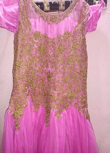 Gown#Net Fabric Stylish