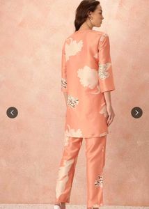 Peach Floral Print Co-ord Set