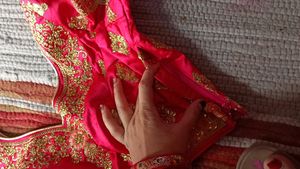 Bridal Lehanga With Blouse And Net Dupatta