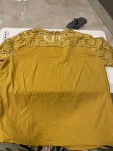 Yellow Lace Top