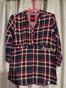 Lee Cooper Plaid Tunic Top