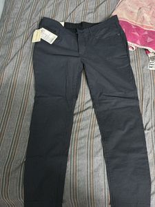 Men's Flex Black Grid Dress Pants