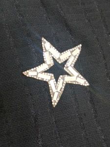 Star Embellished Black Top