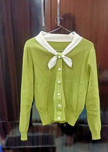 Cute Green korean Cardigan