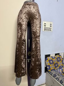 SHEIN BRANDED Womens Retro Solid Velvet Pant