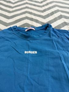 A Perfect Solid Blue T Shirt W Free Kurti