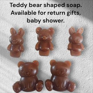 Soaps Available In Teddy Bear Shape .