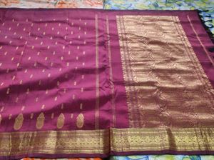 Coco Cola Brown Pure Silk Saree