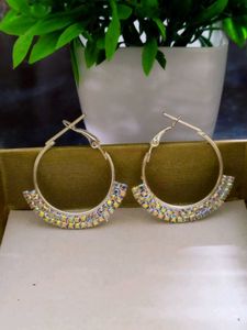 Sparkling Hoop Earrings